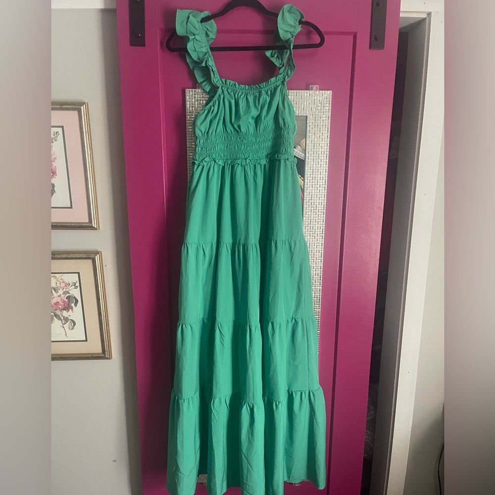 Dance & marvel green maxi dress
